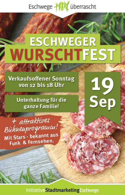 Eschweger Wurschtfest am 19. September