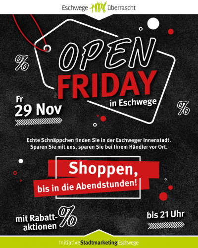 Open Friday am 29.11.2024